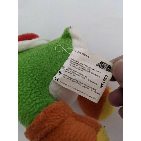 Yoshi Plush  Green Dinosaur Pet Super Mario Bros plush   9.5" - Picture 10 of 10